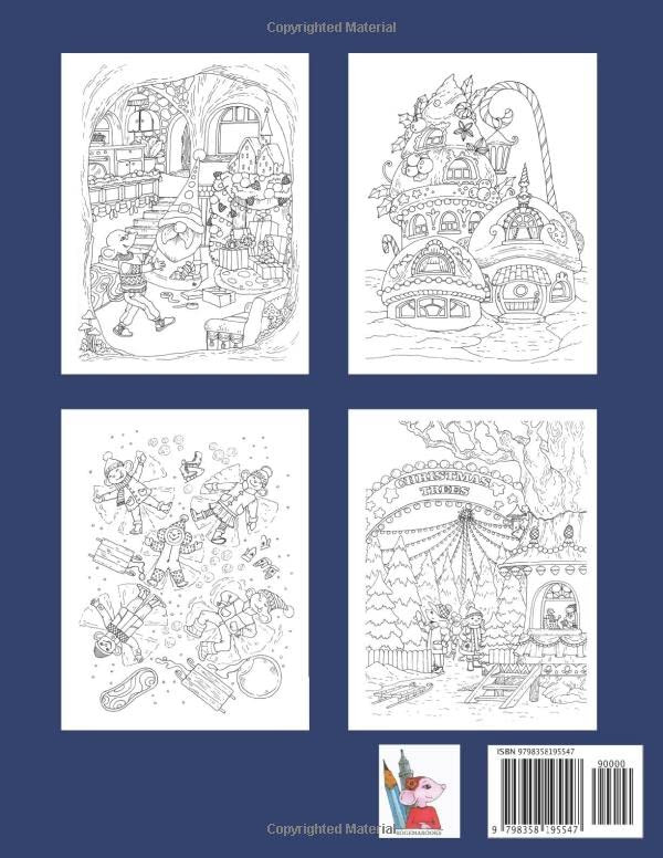 Nice Little Town Christmas 3 Coloring Book, Tatiana Bogema - Imagem 2