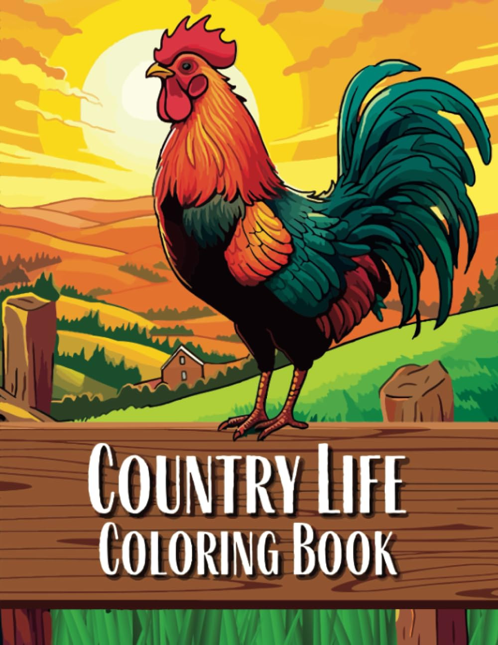 Country Life Coloring Book