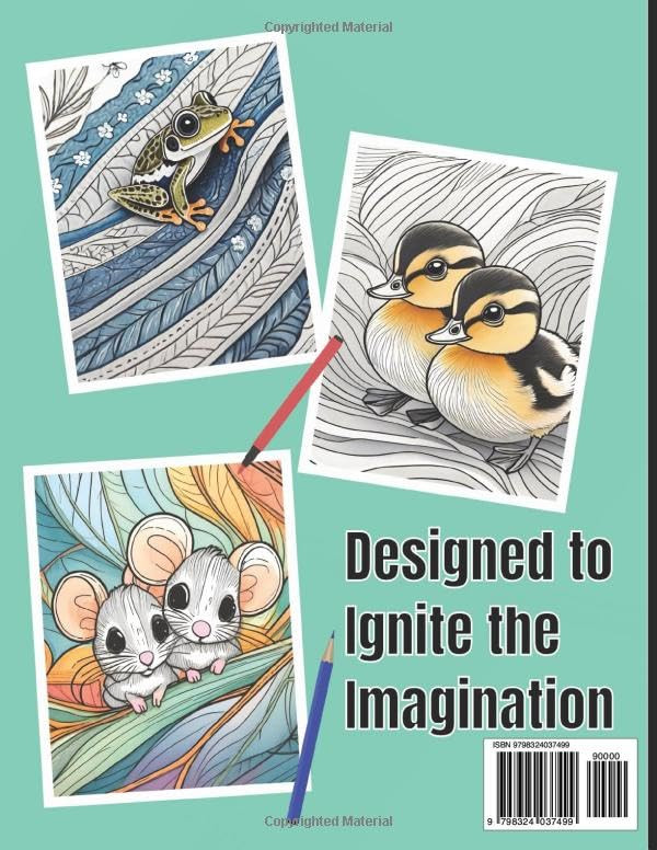 Cute Baby Animals Coloring Book, S. G. Simon - Imagem 2