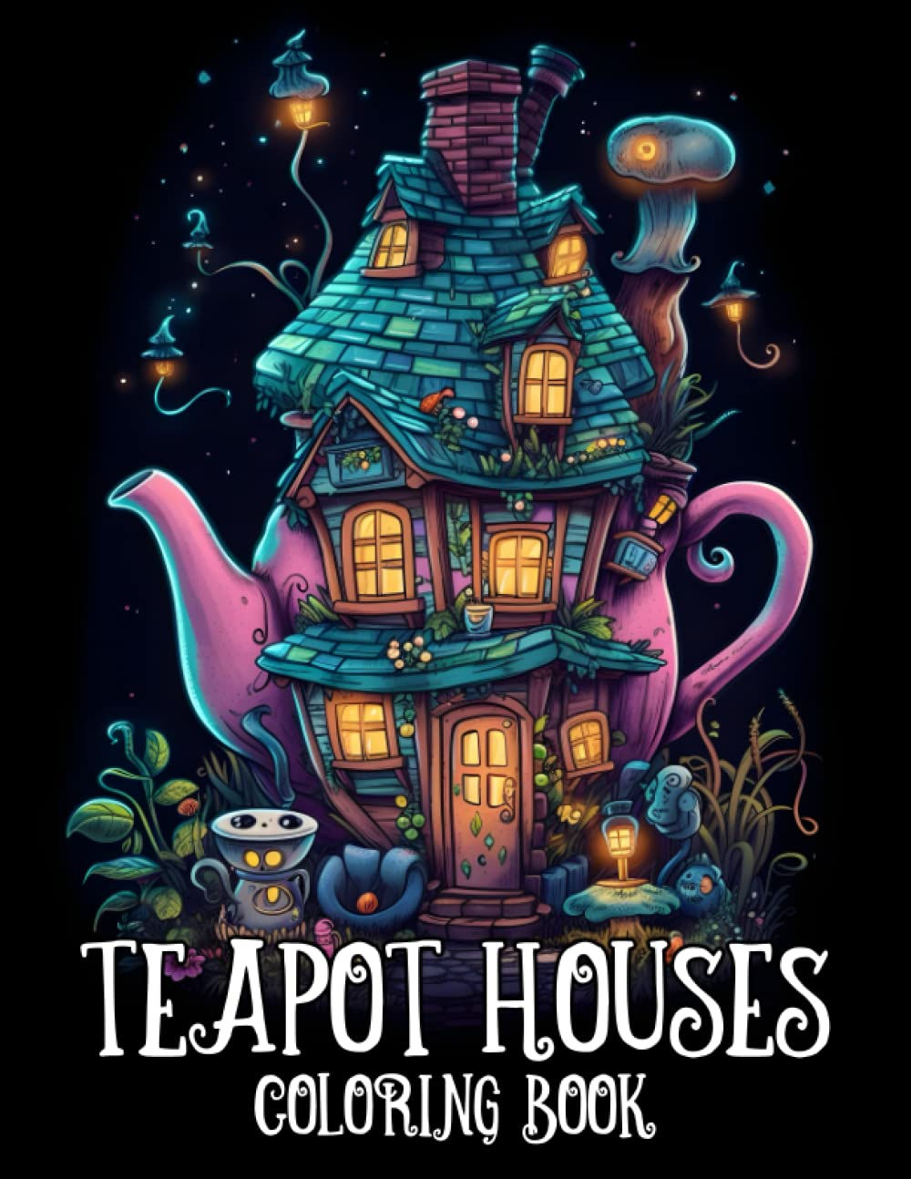 Teapot Houses Coloring Book, Tony Clark