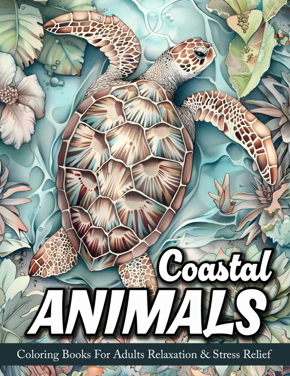 Coastal Animals Coloring Book, Sandra Mangum