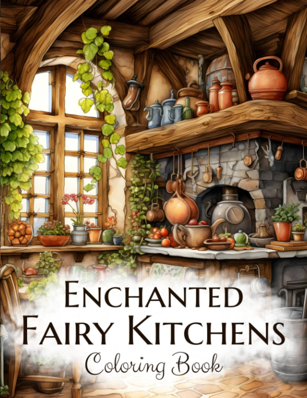 Enchanted Fairy Kitchens Coloring Book, Alice Ron