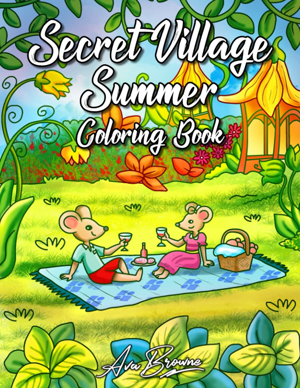Secret Village Summer Coloring Book, Ava Browne