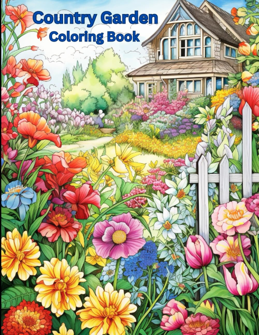 Country Garden Coloring Book, Marjorie Clayborne