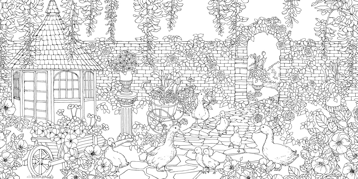 Garden of Fairytale Animals Coloring Book - Kanoko Egusa - Imagem 2