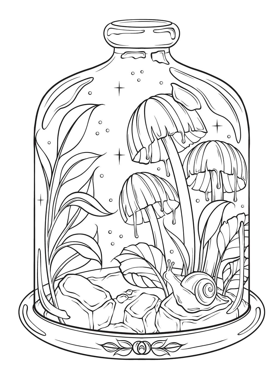 Creative Haven The Art of Mushrooms Coloring Book, Hannah Konetzki - Imagem 3