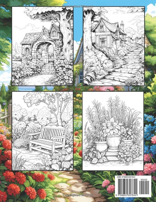 English Country Garden Colouring Books, Burton Frederick - Imagem 2