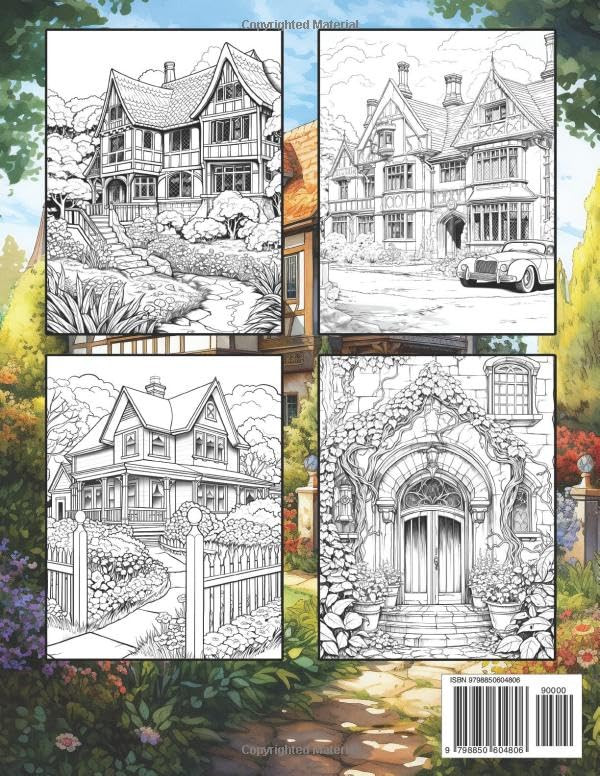 English Country House Colouring Books, Burton Frederick - Imagem 2