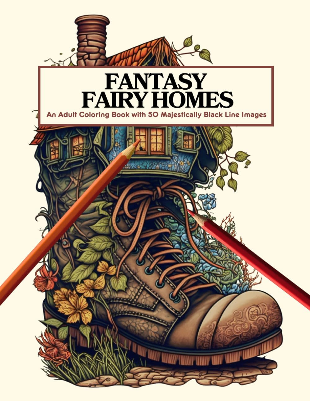 Fantasy Fairy Homes Coloring Book, Lizzie Malone