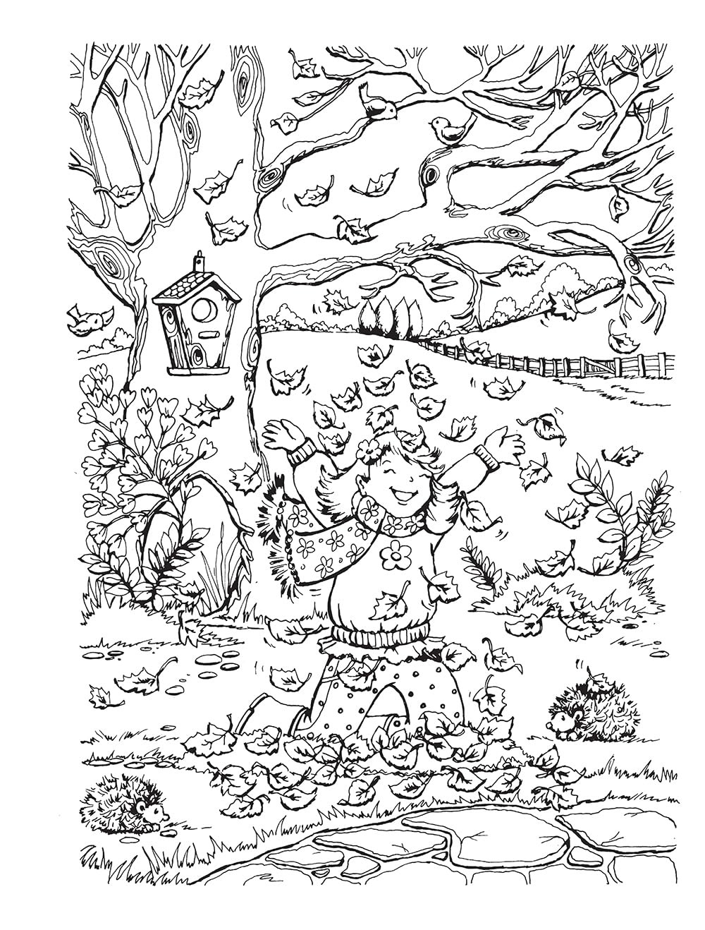 Creative Haven Autumn Scenes Coloring Book, Teresa Goodridge - Imagem 7