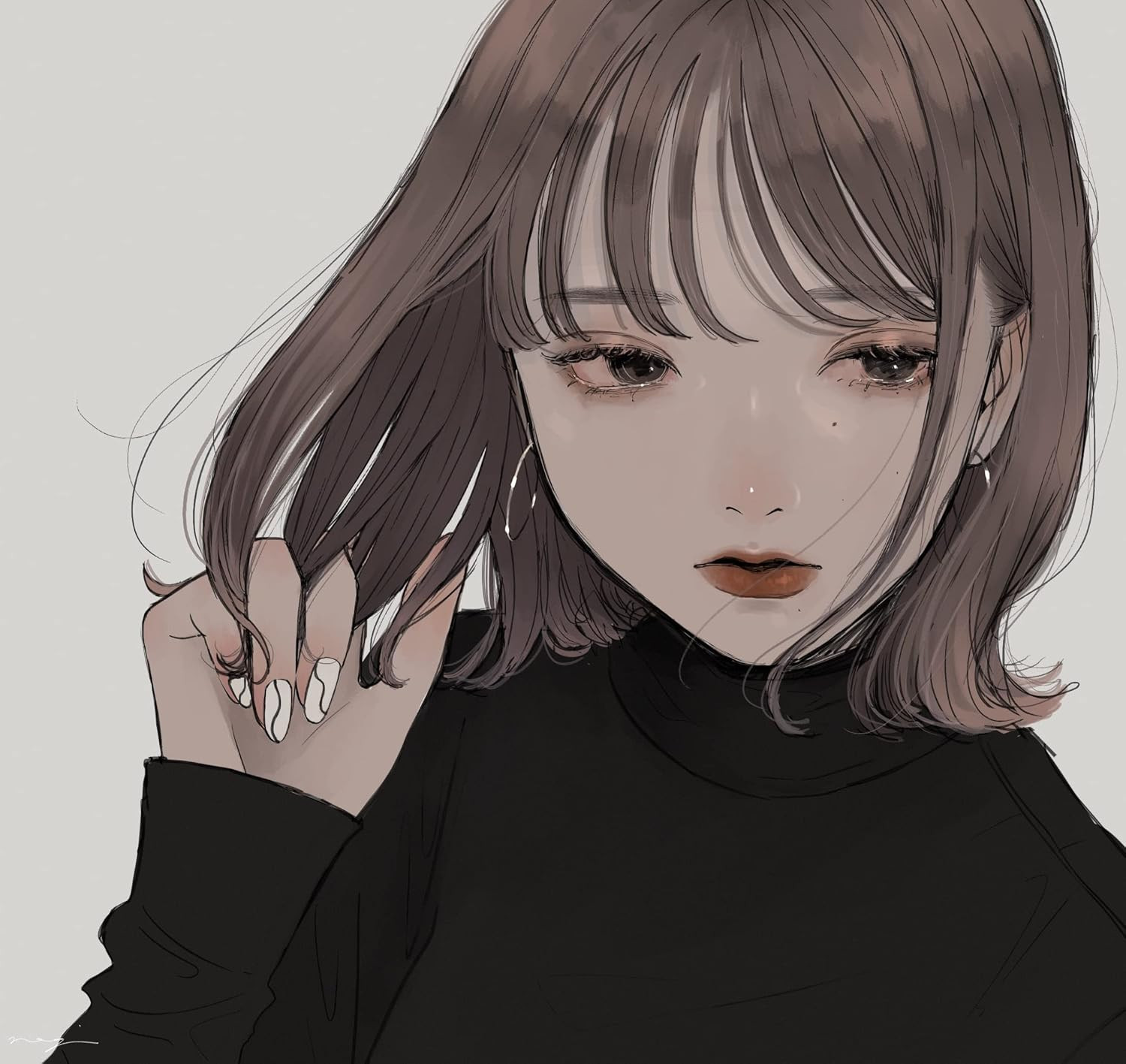 Moon And Eyelashes Nagi Works - Imagem 2