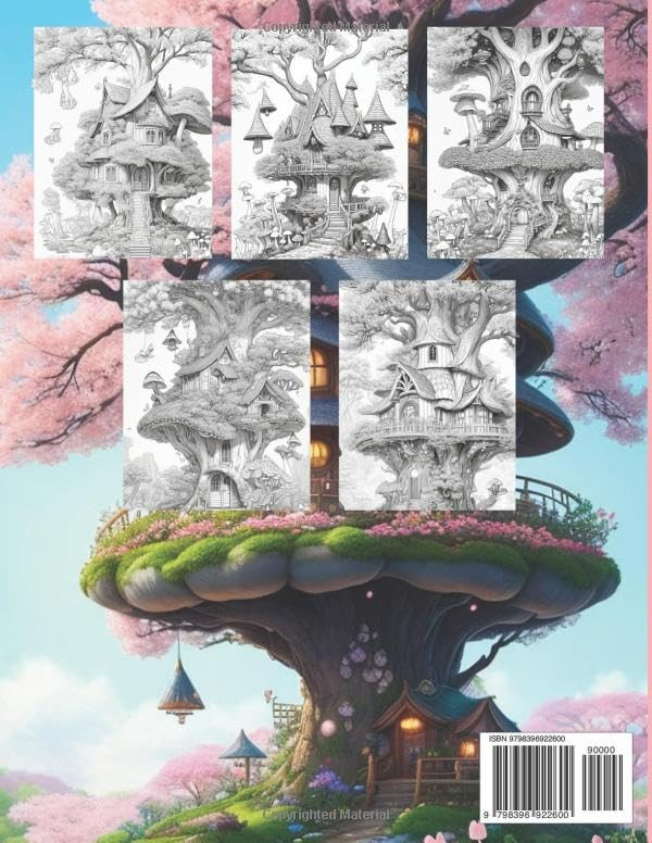 Treehouse Mushroom House Coloring Book, Shauna D Hempstead - Imagem 2