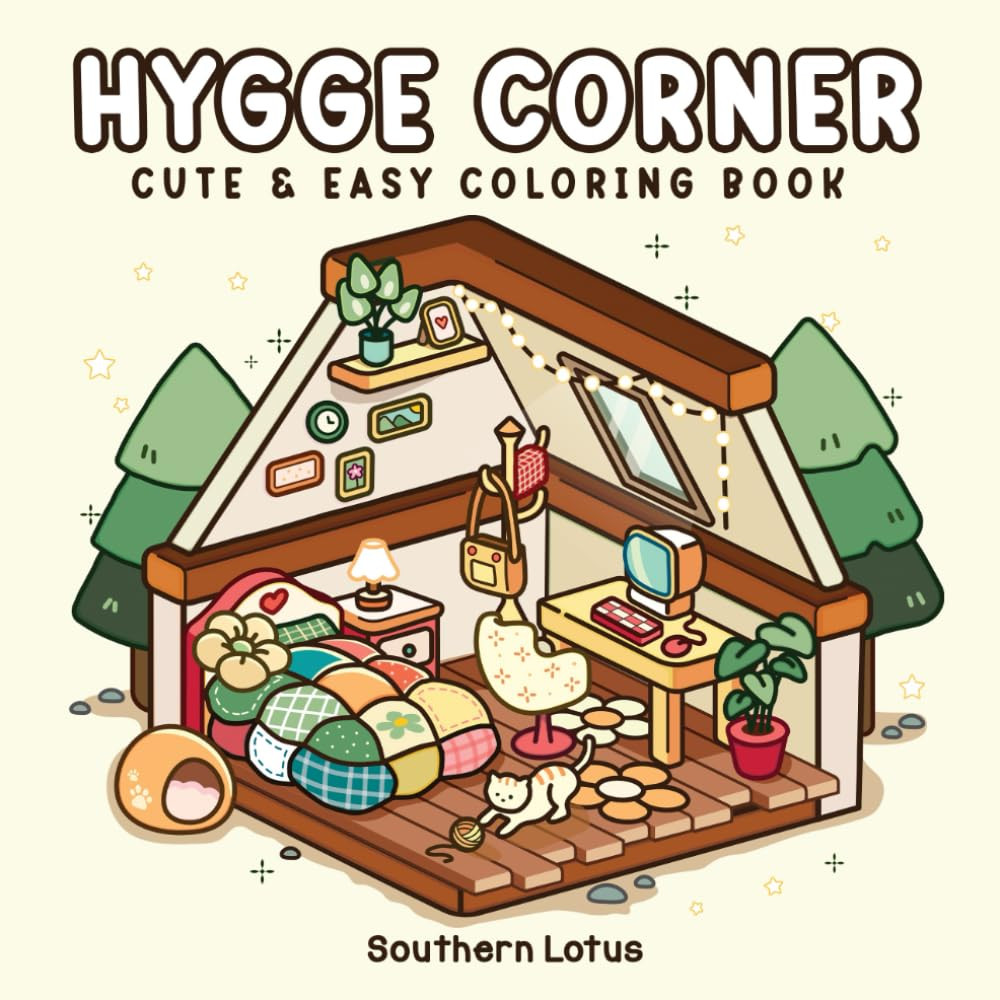 Hygge Corner Coloring, Southern Lotus