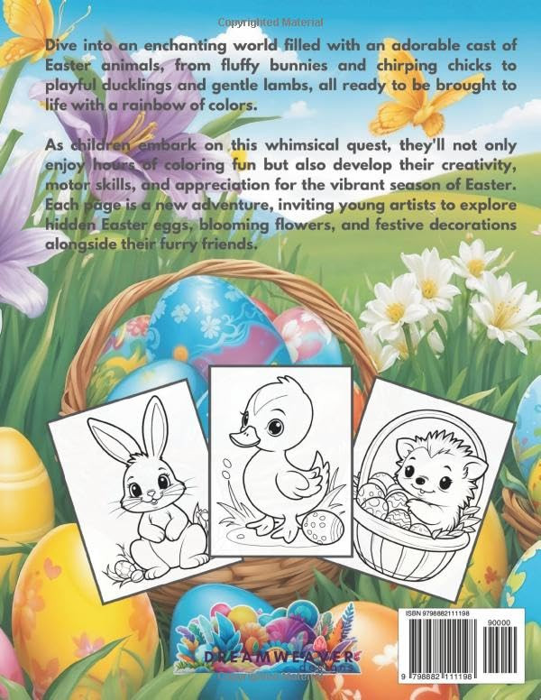 Furry Friends of Easter Coloring Book, D H Major - Imagem 2
