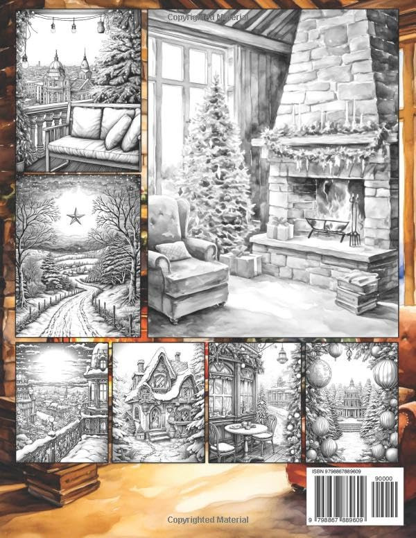 101 Calming Christmas Coloring Book, Max Brenner - Imagem 2