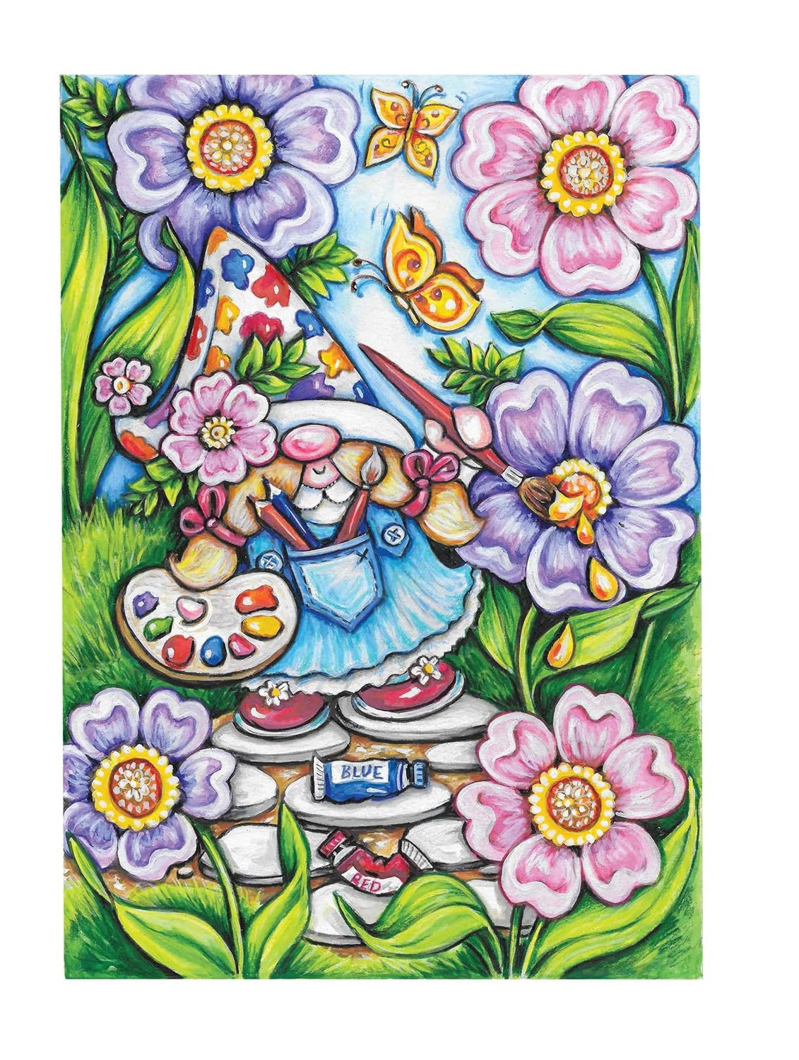 Creative Haven Garden Gnomes Coloring Book, Teresa Goodridge - Imagem 2
