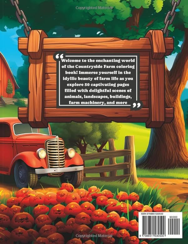 Countryside Farm Coloring Book, Artistic Explorers - Imagem 2