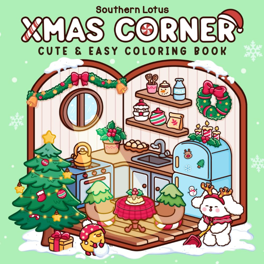 Xmas Corner Coloring Book, Southern Lotus