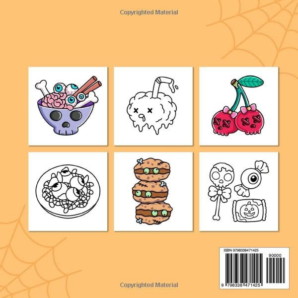 Spooky Food & Drinks Coloring Book, Southern Lotus - Imagem 2