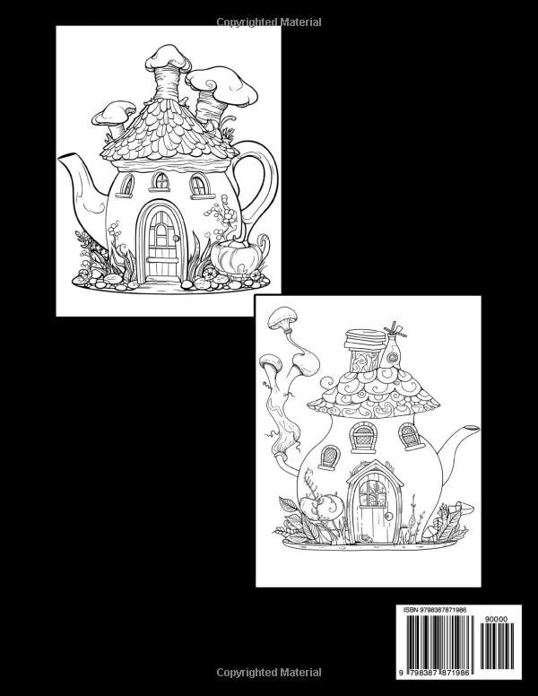 Teapot Houses Coloring Book, Tony Clark - Imagem 2