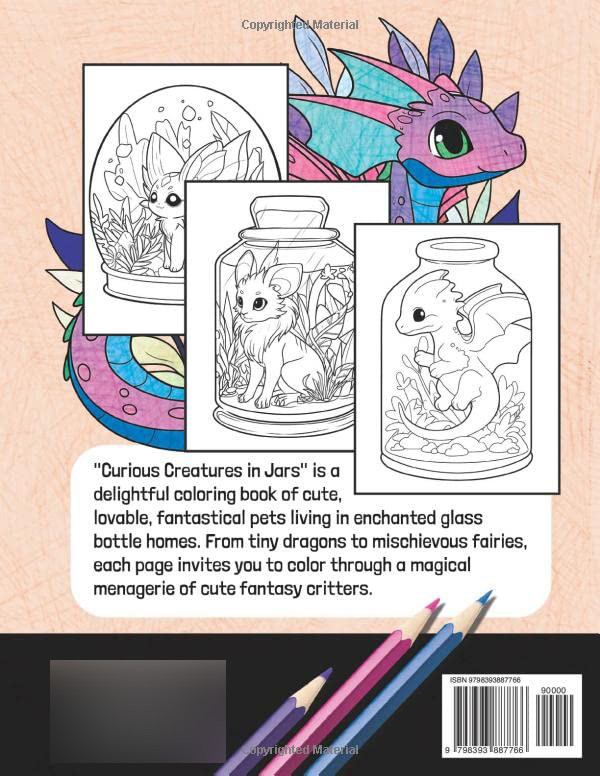 Curious Creatures in Jars Coloring Book, Clair Essa - Imagem 2