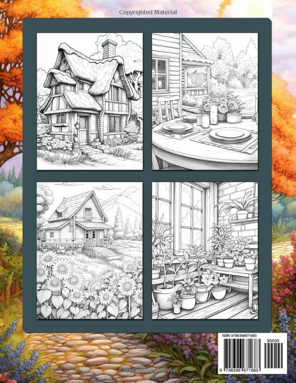 Country Cottage Colouring Books, Gloria Webber - Imagem 2