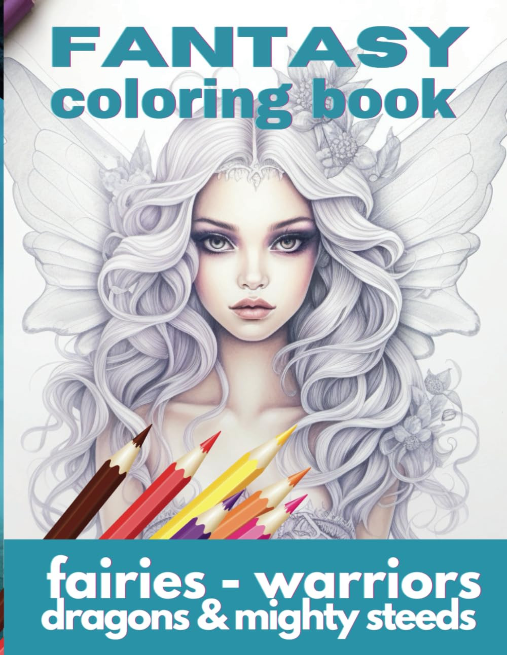 Fantasy Coloring Book, Francesca Purple