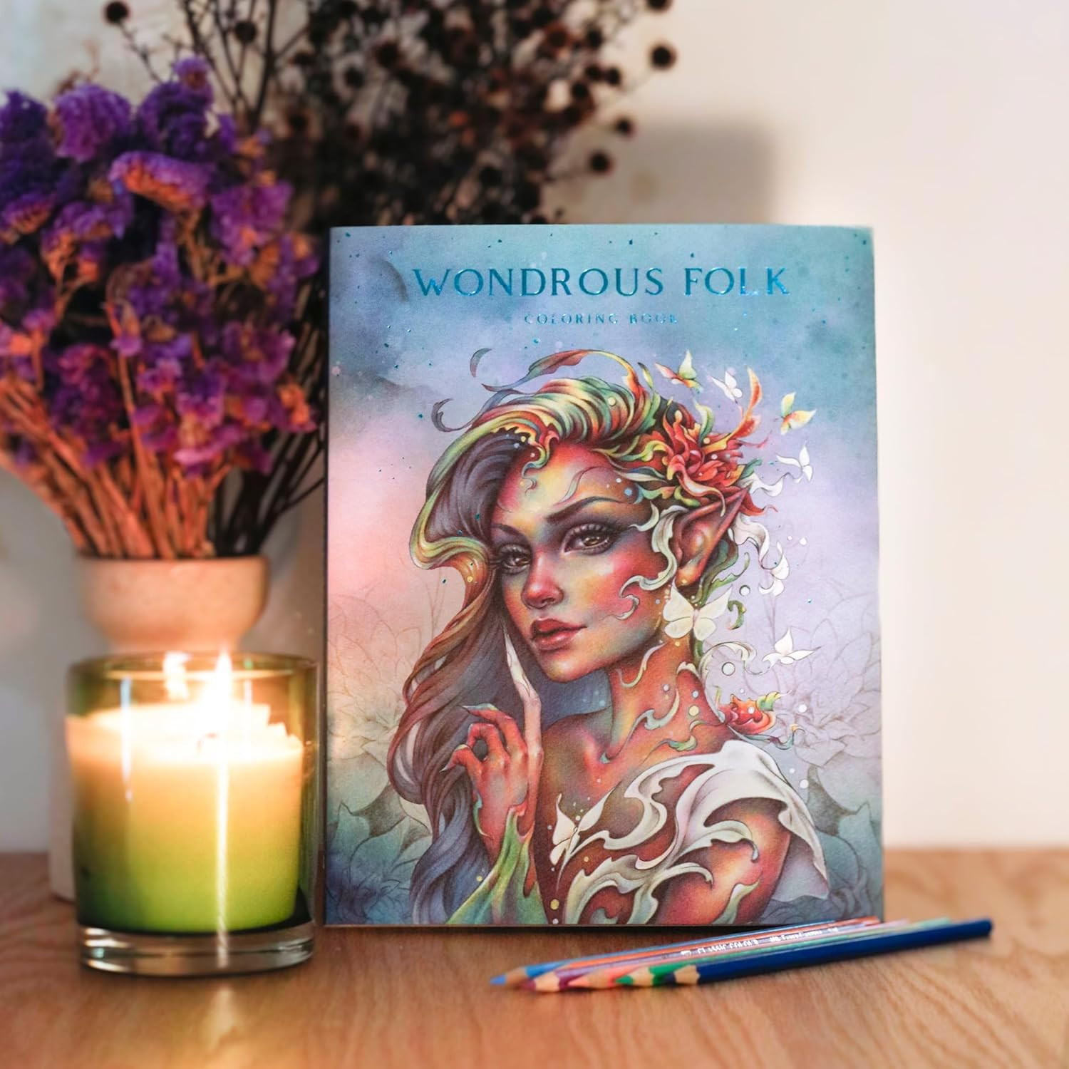 Wondrous Folk Coloring Book - Christine Karron - Imagem 3