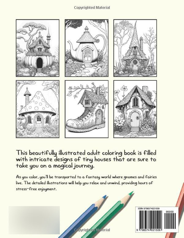 Enchanted Gnome Homes  Coloring Book, Clair Essa - Imagem 2