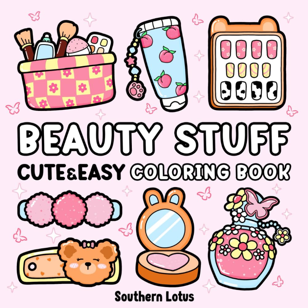 Beauty Stuff Coloring Book, Southern Lotus