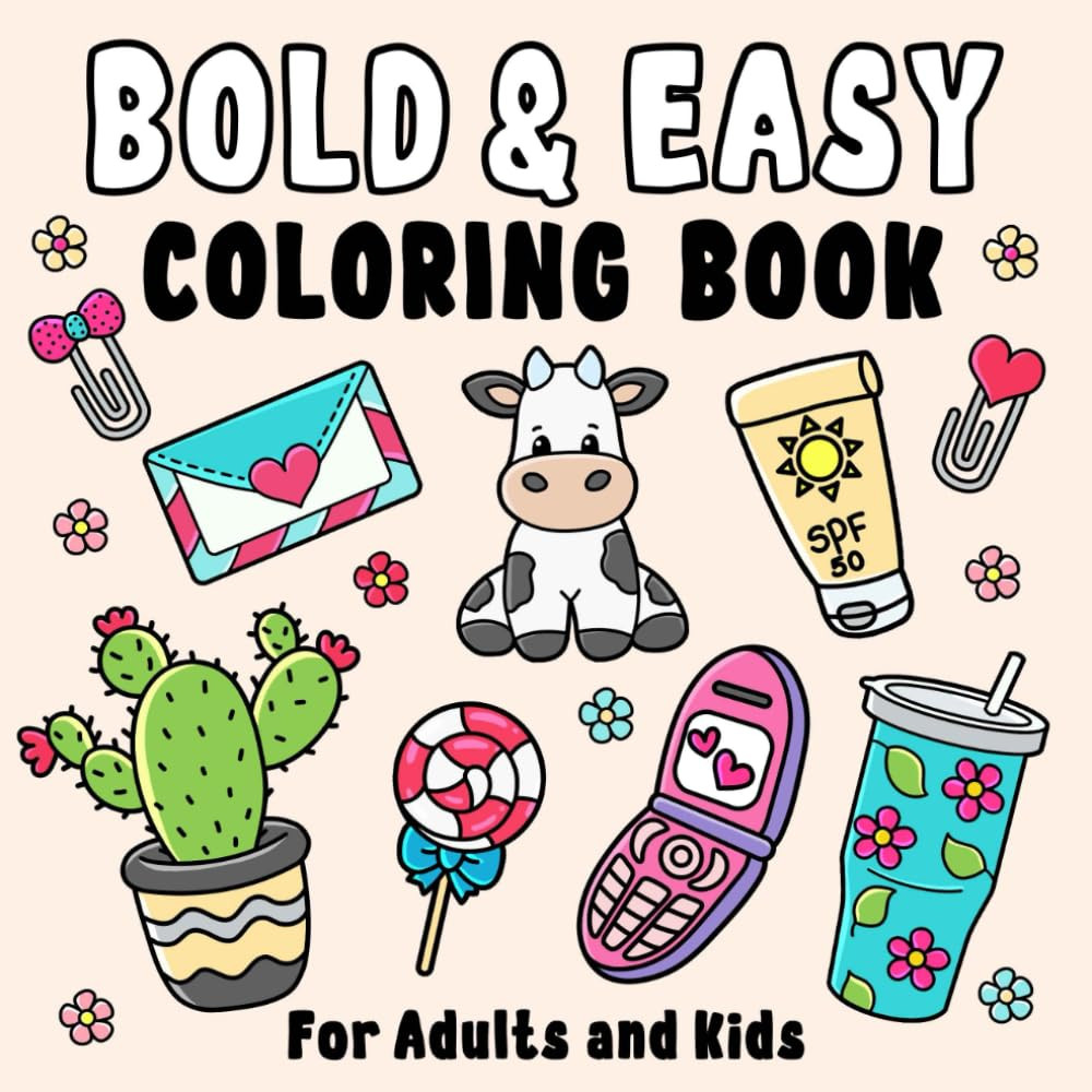 Bold & Easy Coloring Book, Jeanett Veronica