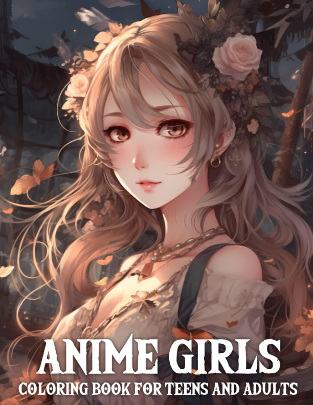 Anime Girls Coloring Book, Tony Clark