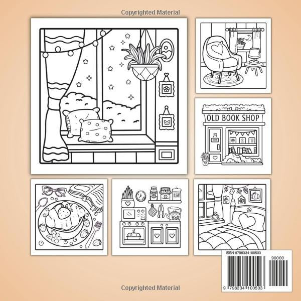 Comfy & Cozy Coloring Book, Annie Holiday - Imagem 2