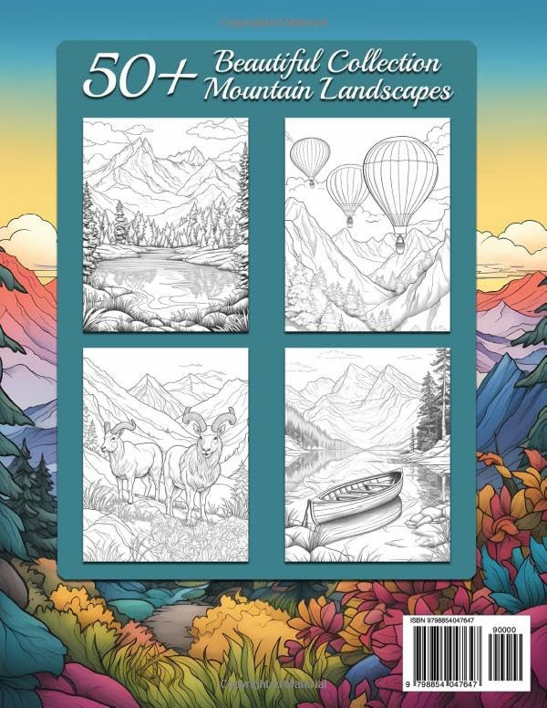 Mountain Scenery Coloring Book, Sandra Mangum - Imagem 2