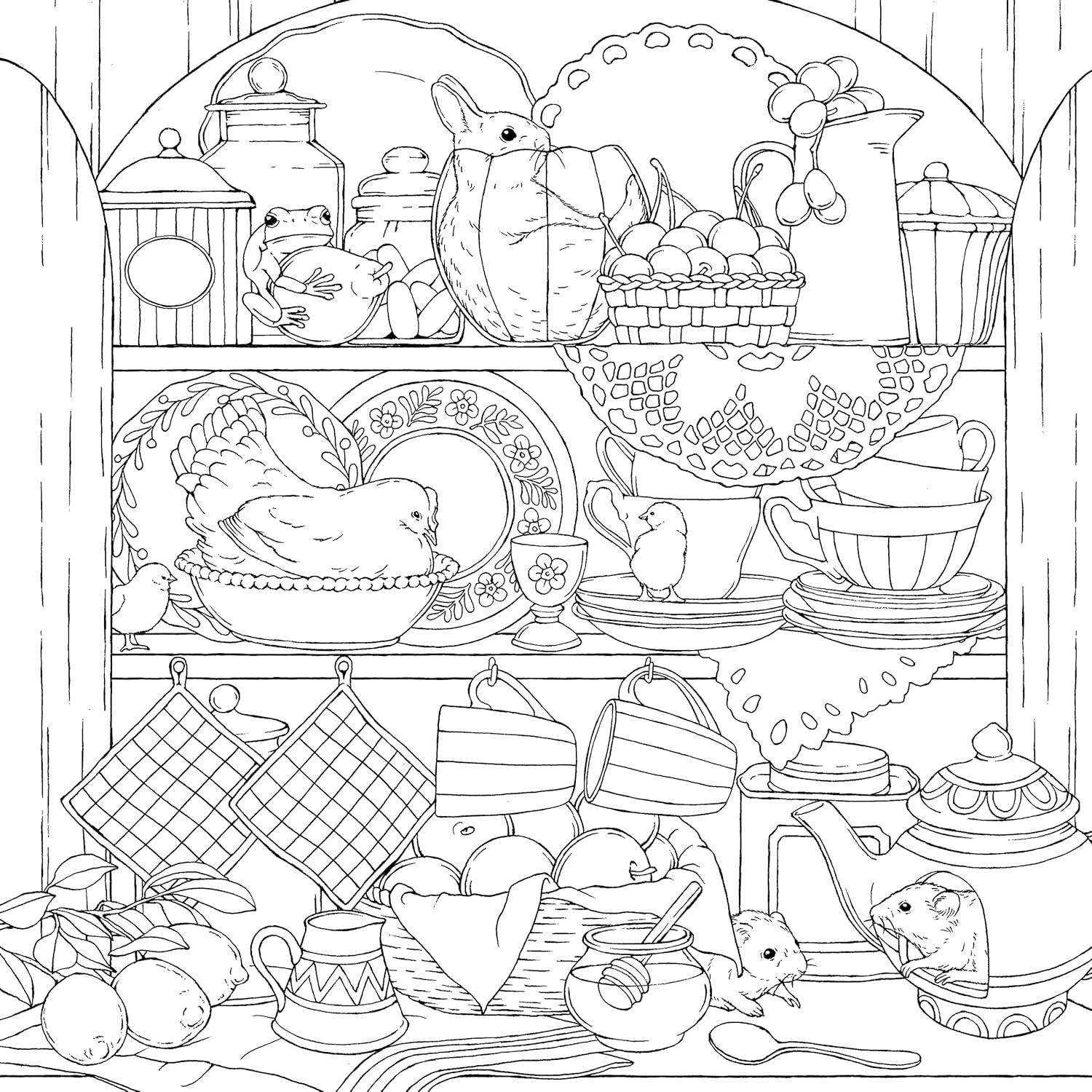Symphony of Cute Animals Coloring Book - Kanoko Egusa - Imagem 4
