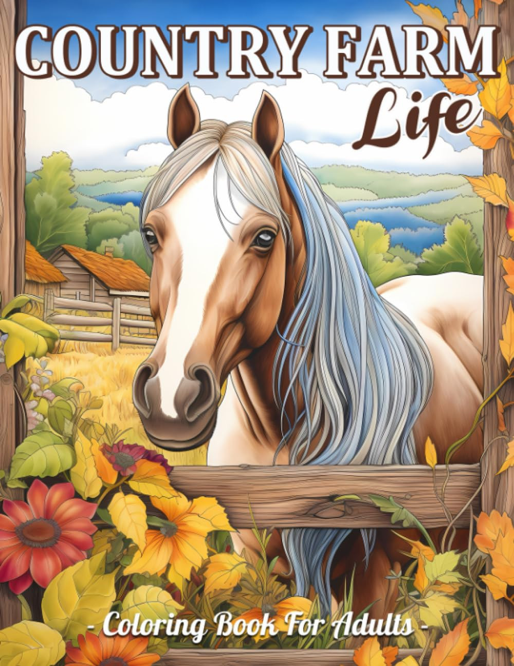 Country Farm Life Coloring Book, Sandra Mangum