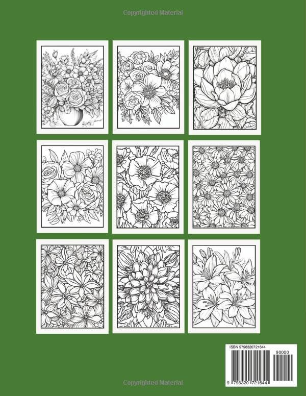 Flowers Coloring Book, Karriette West - Imagem 2