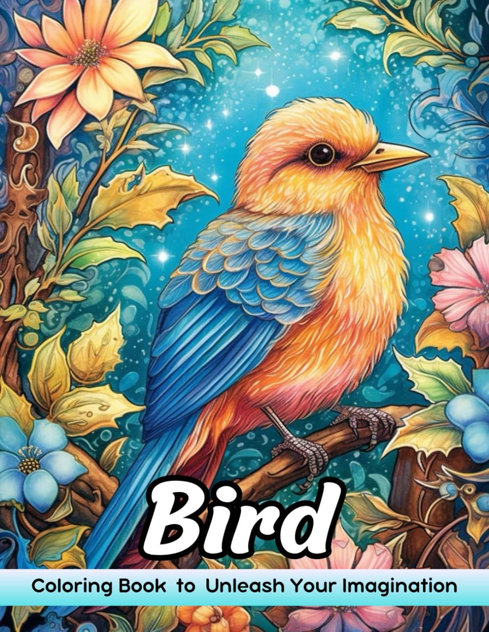 Birds: Adult Coloring Book, London Miles