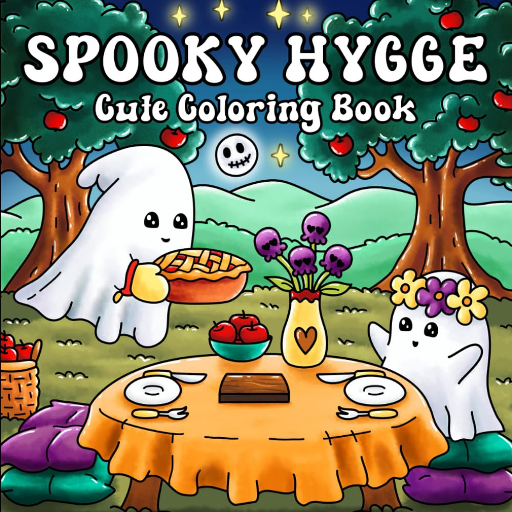 Spooky Hygge Coloring Book, Jeanett Veronica