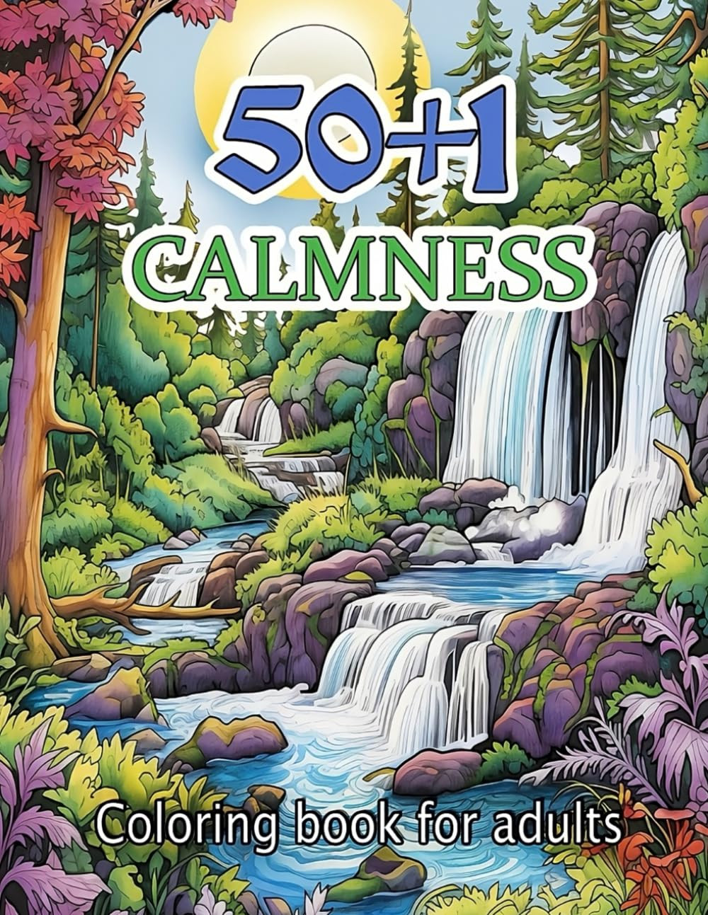 50+1 Calmness Coloring Book, Doodles