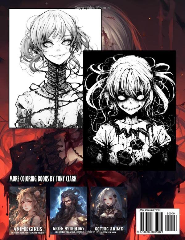 Horror Anime Coloring Book, Tony Clark - Imagem 2