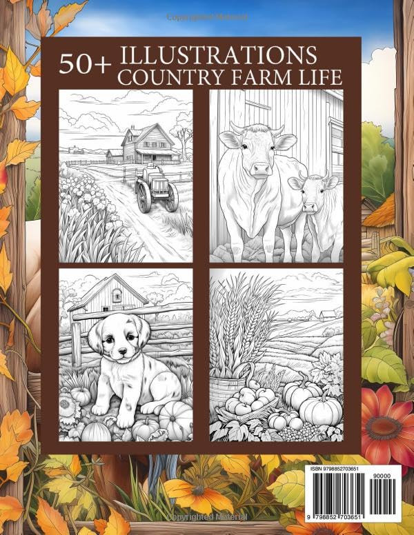 Country Farm Life Coloring Book, Sandra Mangum - Imagem 2