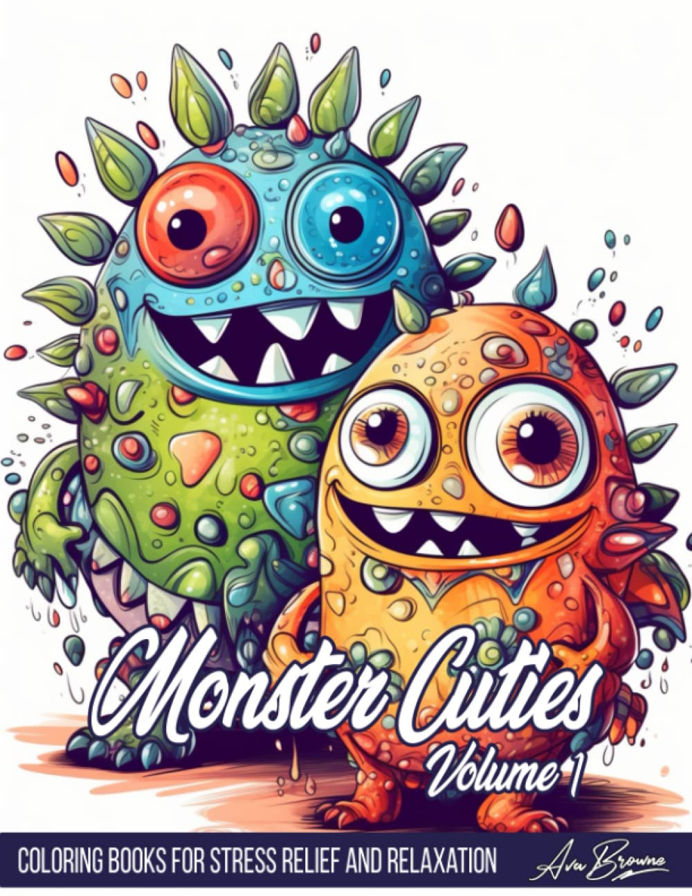 Monster Cuties Coloring Book, Ava Browne