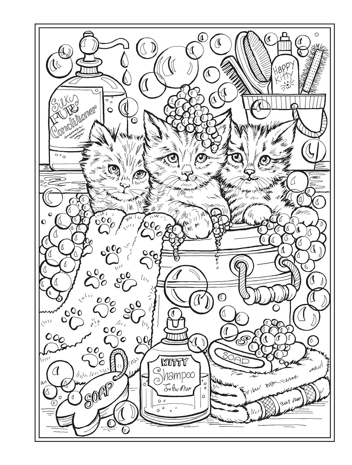 Creative Haven It's a Cat's World! Coloring Book, Teresa Goodridge - Imagem 5