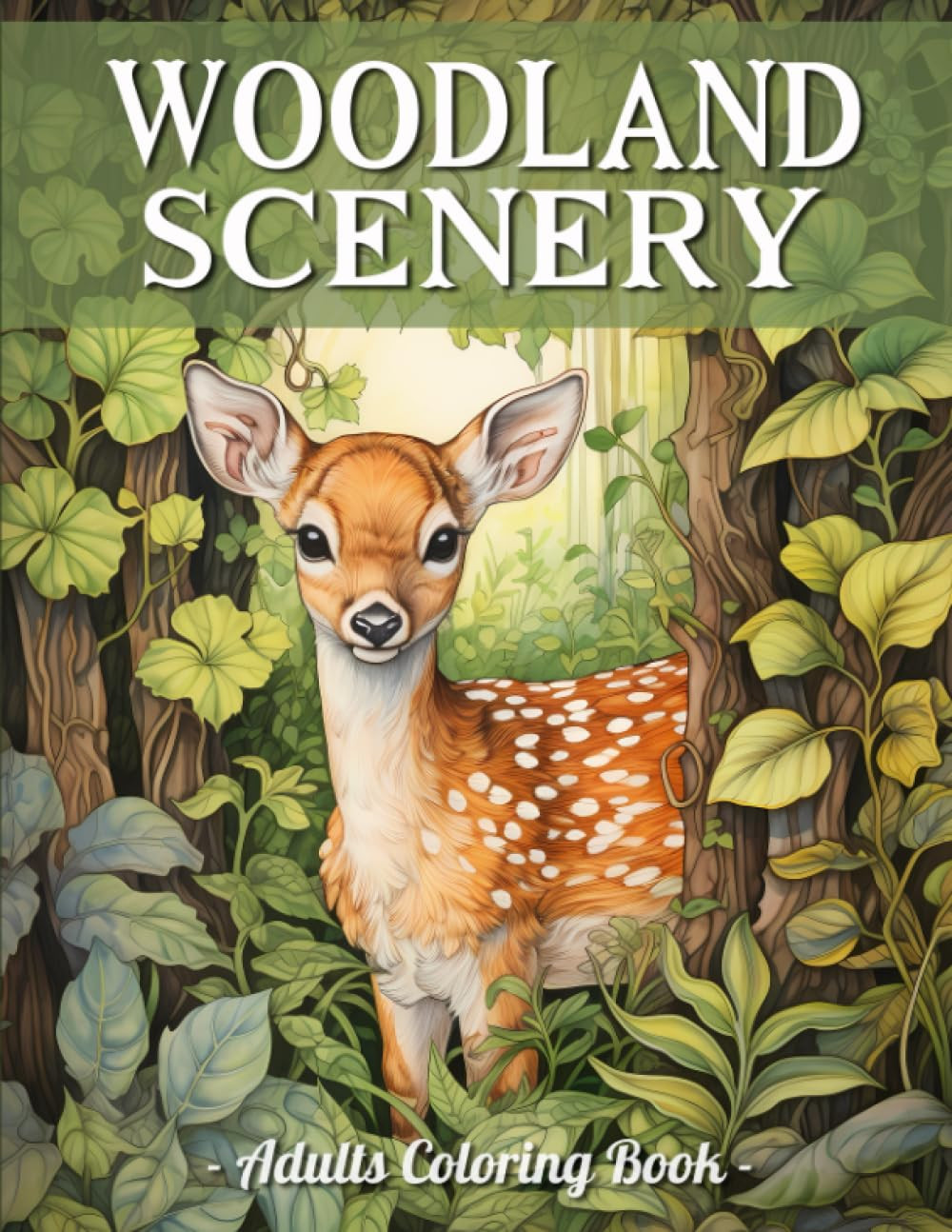 Woodland Scenery Coloring Book, Sandra Mangum
