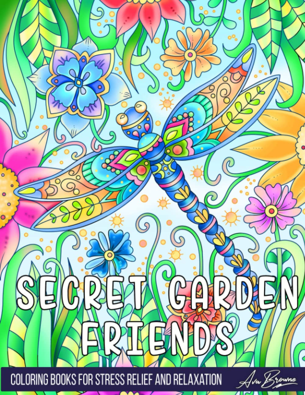 Secret Garden Friends Coloring Book, Ava Browne