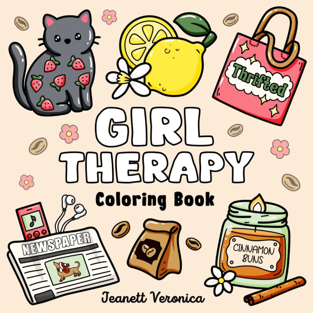 Girl Therapy Coloring Book, Jeanett Veronica