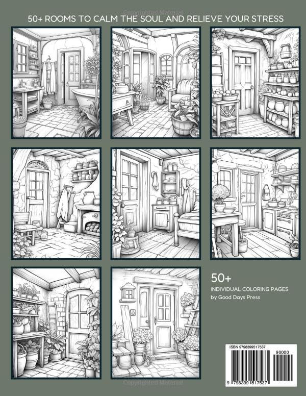 A Rustic Country Home Coloring Book, Good Days - Imagem 2
