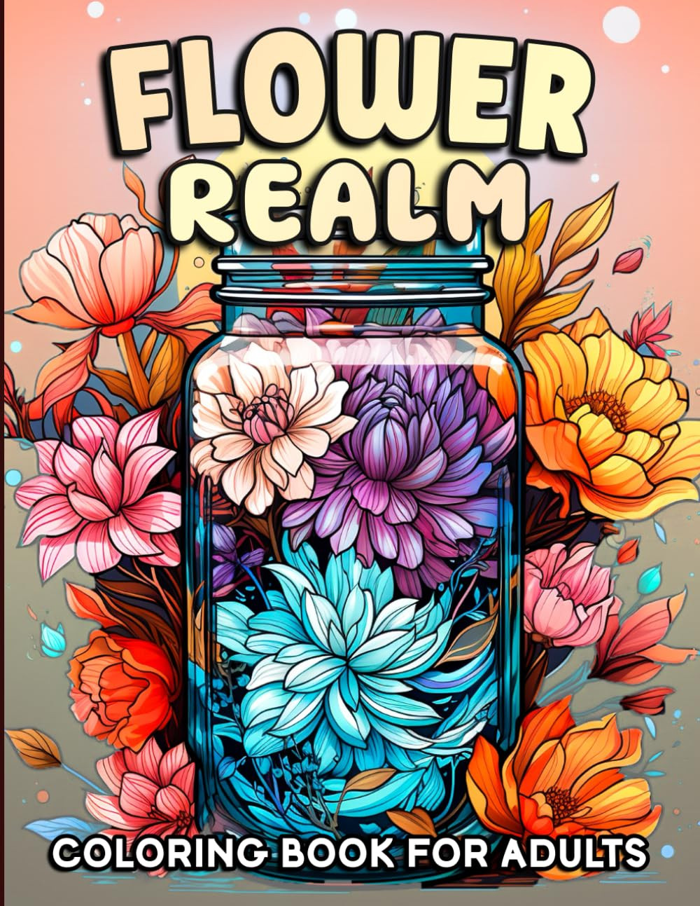 Flower Realm: Flower Coloring Book, We Color