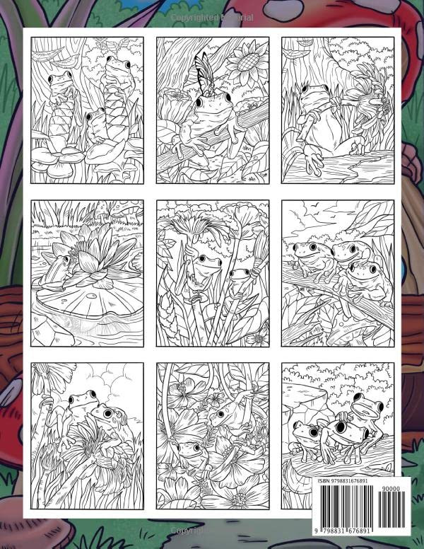 Cute Frogs Coloring Book, Ava Browne - Imagem 2